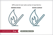 Minimal fire icons, an Outline Icon by Picture Window (Thumbnail 3 of 5)