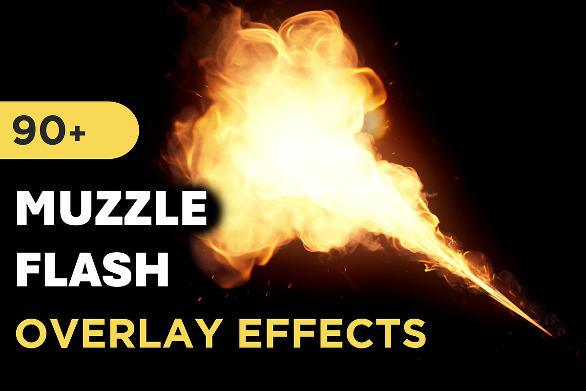 95+ Muzzle Flash Overlay Effects, an Object Graphic by Mikel Blazgad (Photo 1 of 10)