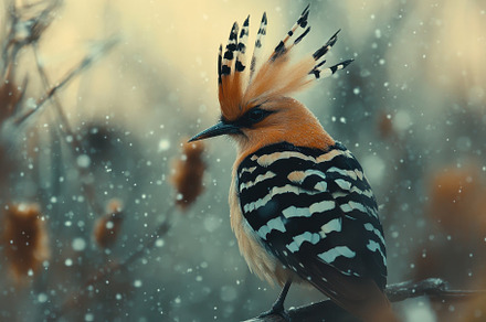 Majestic Eurasian hoopoe perched ami, a Photo by Iftikhar Alam