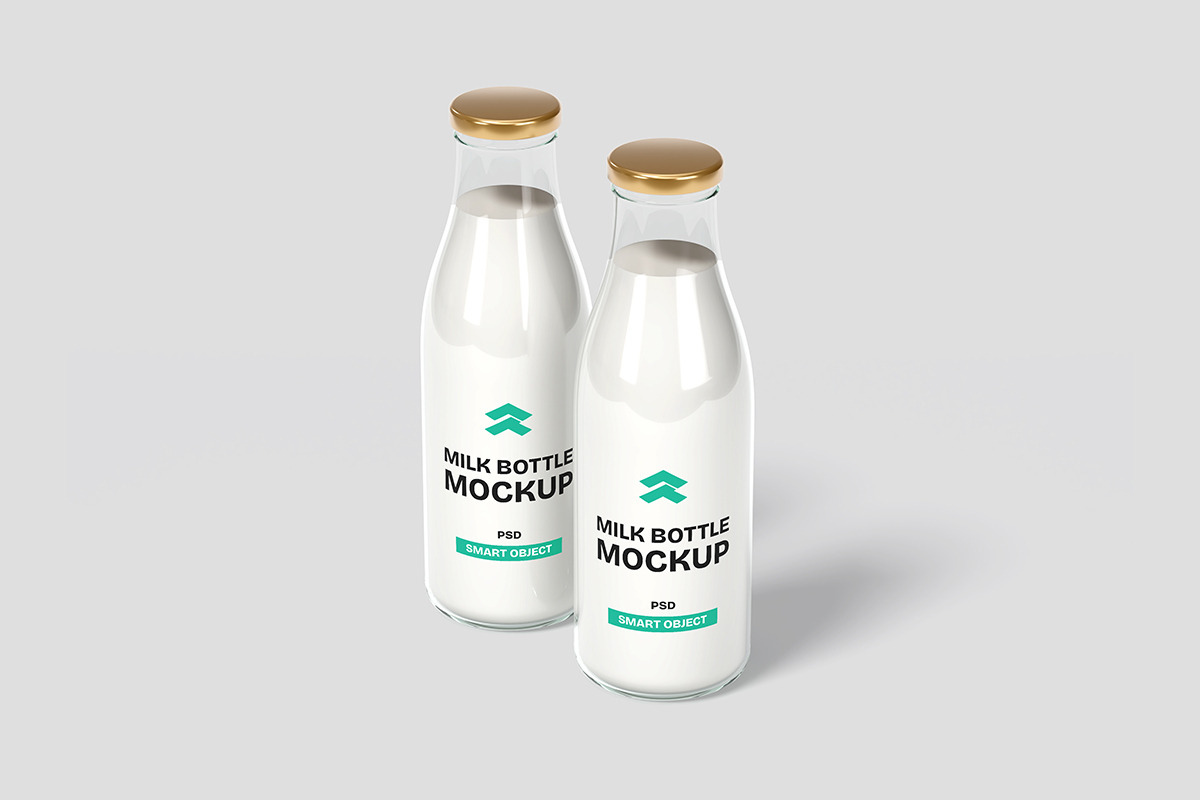 Milk Bottle - Mockup, a Product Mockup by Rometheme Std (Photo 3 of 5)