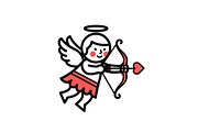 Cupid Angel Valentine Vector Bundle, an Illustration by jahid234 (Thumbnail 39 of 47)