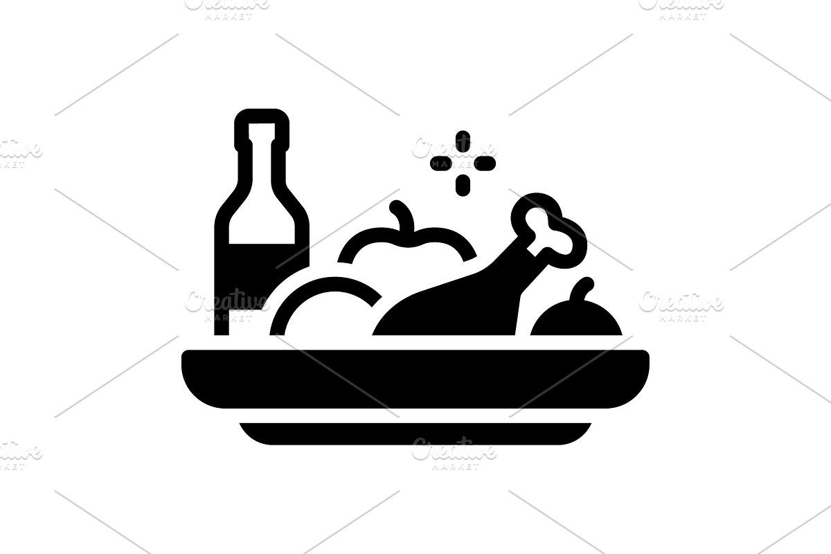 Meals grub solid icon, a Solid Icon by Creative priyanka