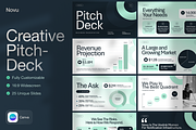 Novu Creative Pitch Deck Canva, a Presentation Template by PaperSlides (Thumbnail 1 of 4)