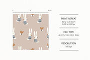 Bunnies #2, a Pattern Graphic by Olena Kuznietsova (Thumbnail 3 of 11)