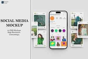 High Quality Social Media Mockup