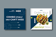 Modern Food Social Media Template, a Social Media Template by MightyDesign (Thumbnail 5 of 8)