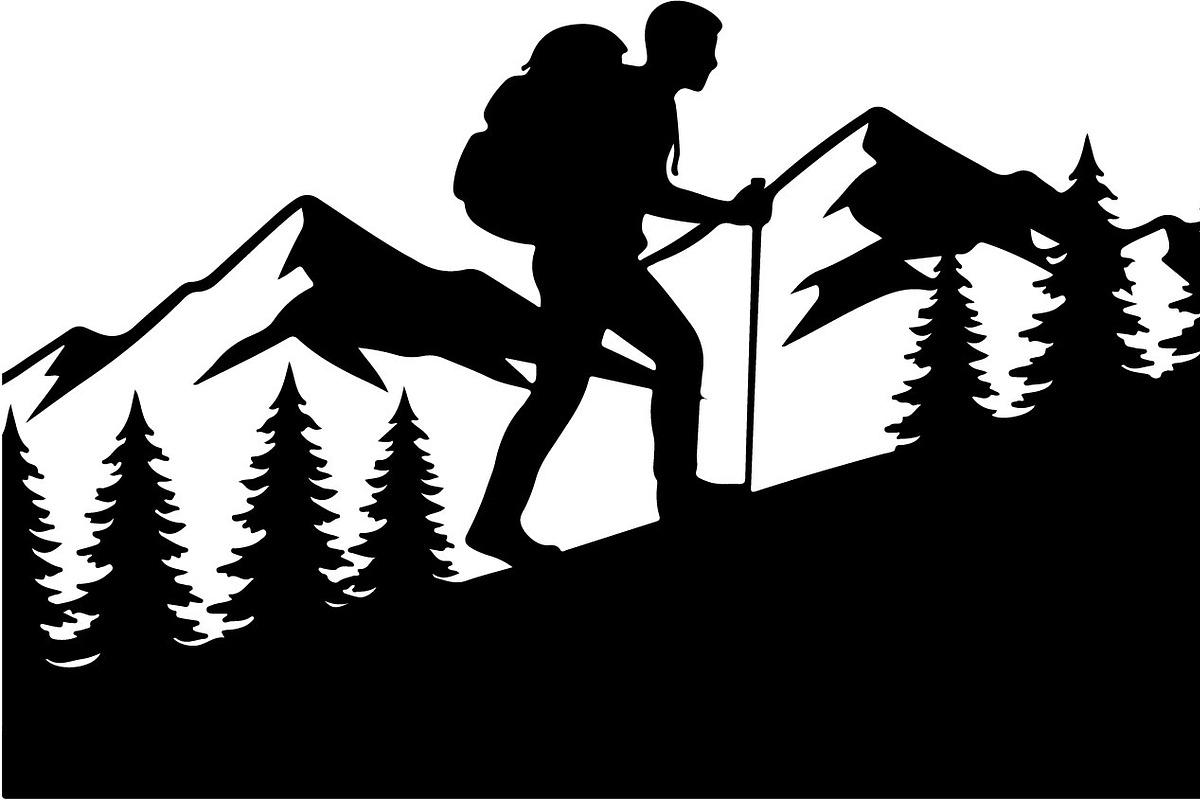 Hiking Silhouette Bundle, an Illustration by balal (Photo 19 of 20)