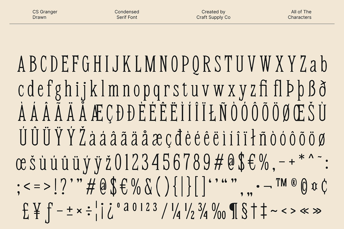 CS Granger Drawn, a Serif Font by Craft Supply Co. (Photo 8 of 8)