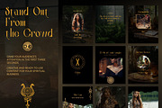 Celtic, Spiritual Instagram Posts, a Social Media Template by Under My Cozy Roof (Thumbnail 2 of 7)