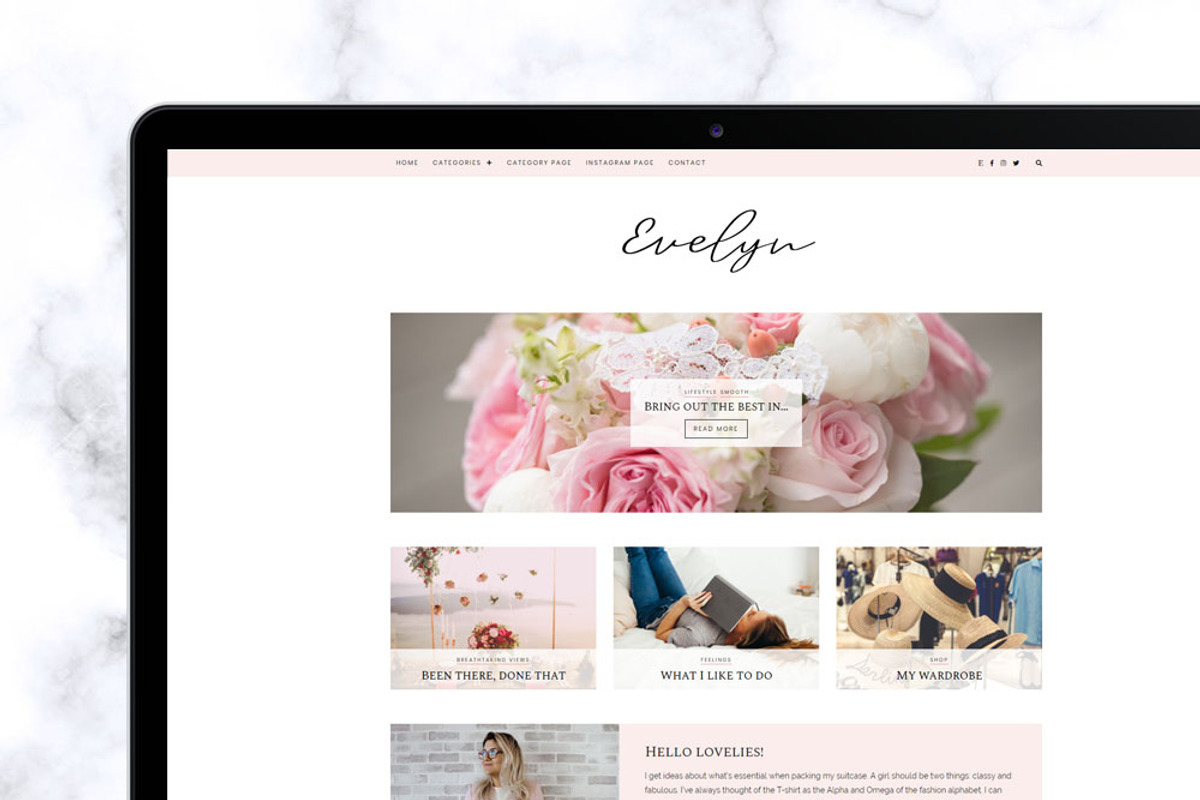WordPress Blog Theme - Evelyn, a WordPress Template by LucaThemesCom (Photo 3 of 3)