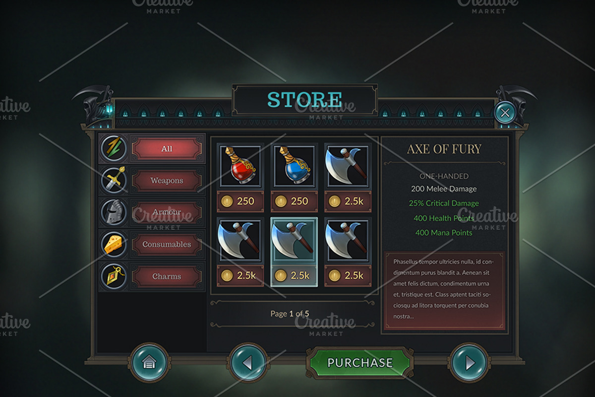 Reaper Mobile GUI, a Templates & Theme by Kodiak Graphics (Photo 4 of 13)