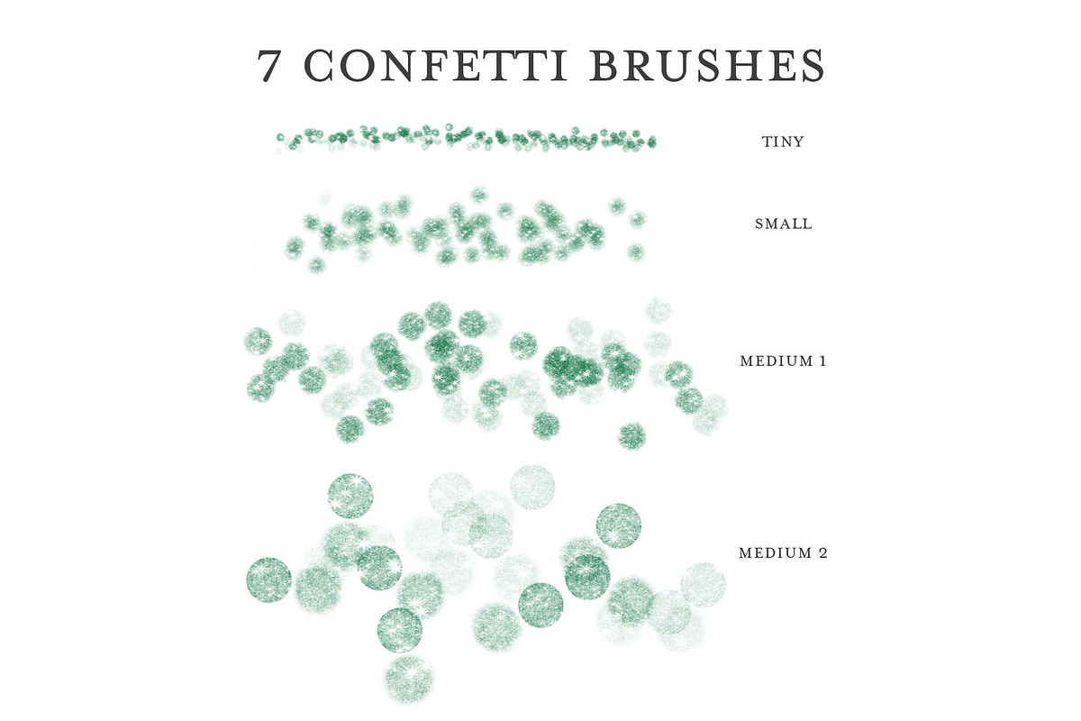 Bright Glitter Brush Pack -Procreate preview 4