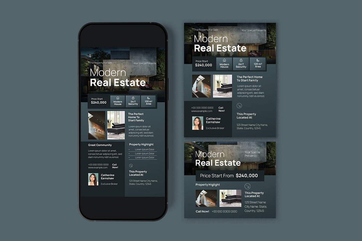 Real Estate Flyer, a Flyer Template by graphicook (Photo 3 of 3)
