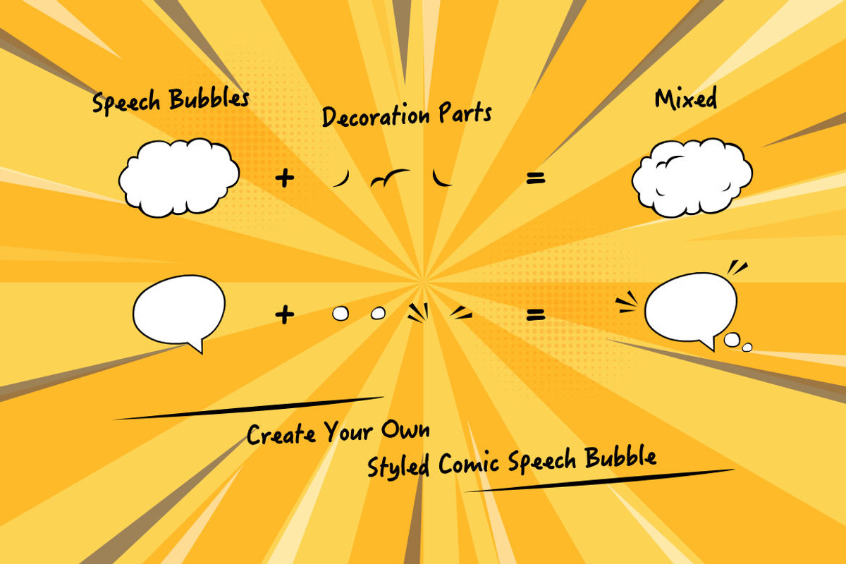 Comic Speech Bubbles Collection 1, an Object Graphic by itefan Studio (Photo 2 of 3)