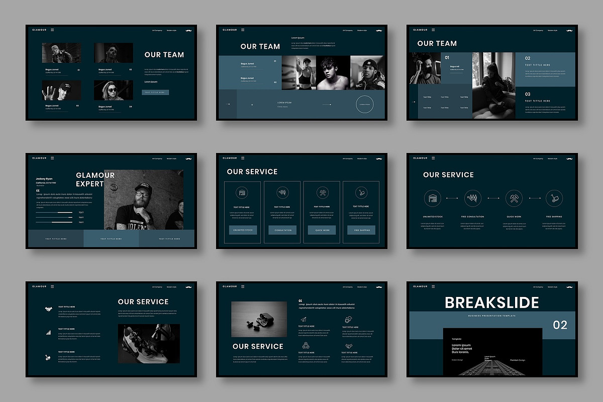 Glamour – Business Keynote Template, a Presentation Template by Dens Creative Studio (Photo 3 of 6)