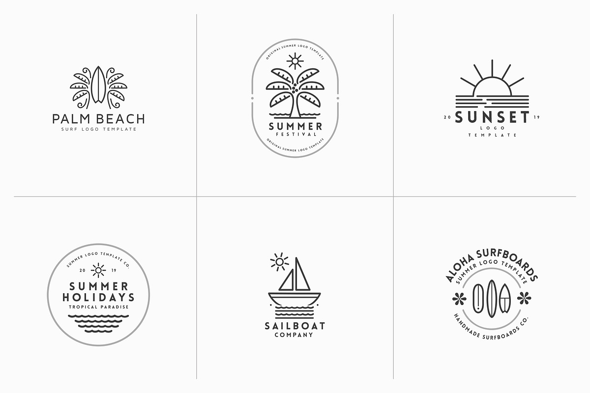 Minimal Summer Logo Templates, a Branding & Logo Template by Easybrandz (Photo 4 of 4)