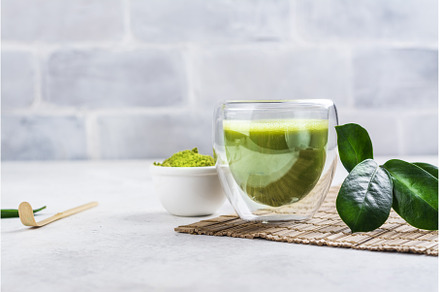 Green matcha tea drink, a Food & Drink Photo by Ekaterina_Markelova