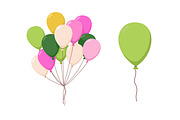Holiday air balloons flying up set, an Object Illustration by Good Studio (Thumbnail 4 of 10)