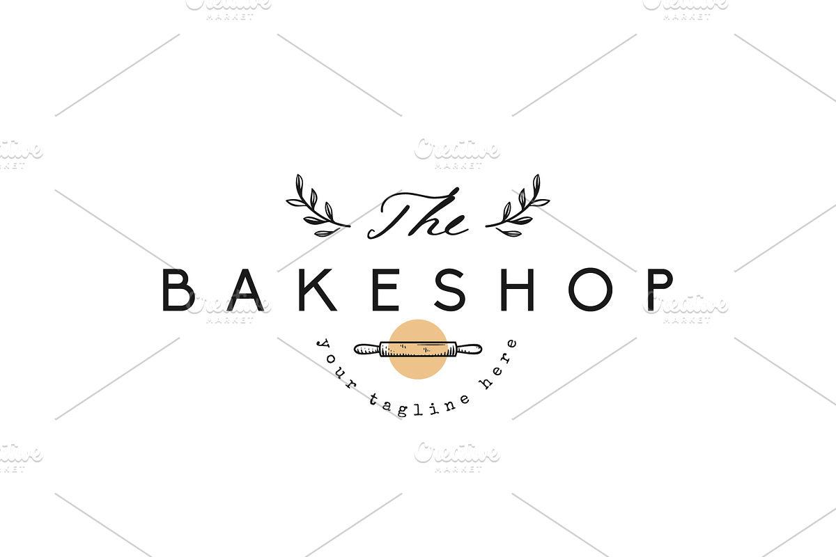 Bakery Logo Nature Vintage Modern, a Branding & Logo Template by zdson