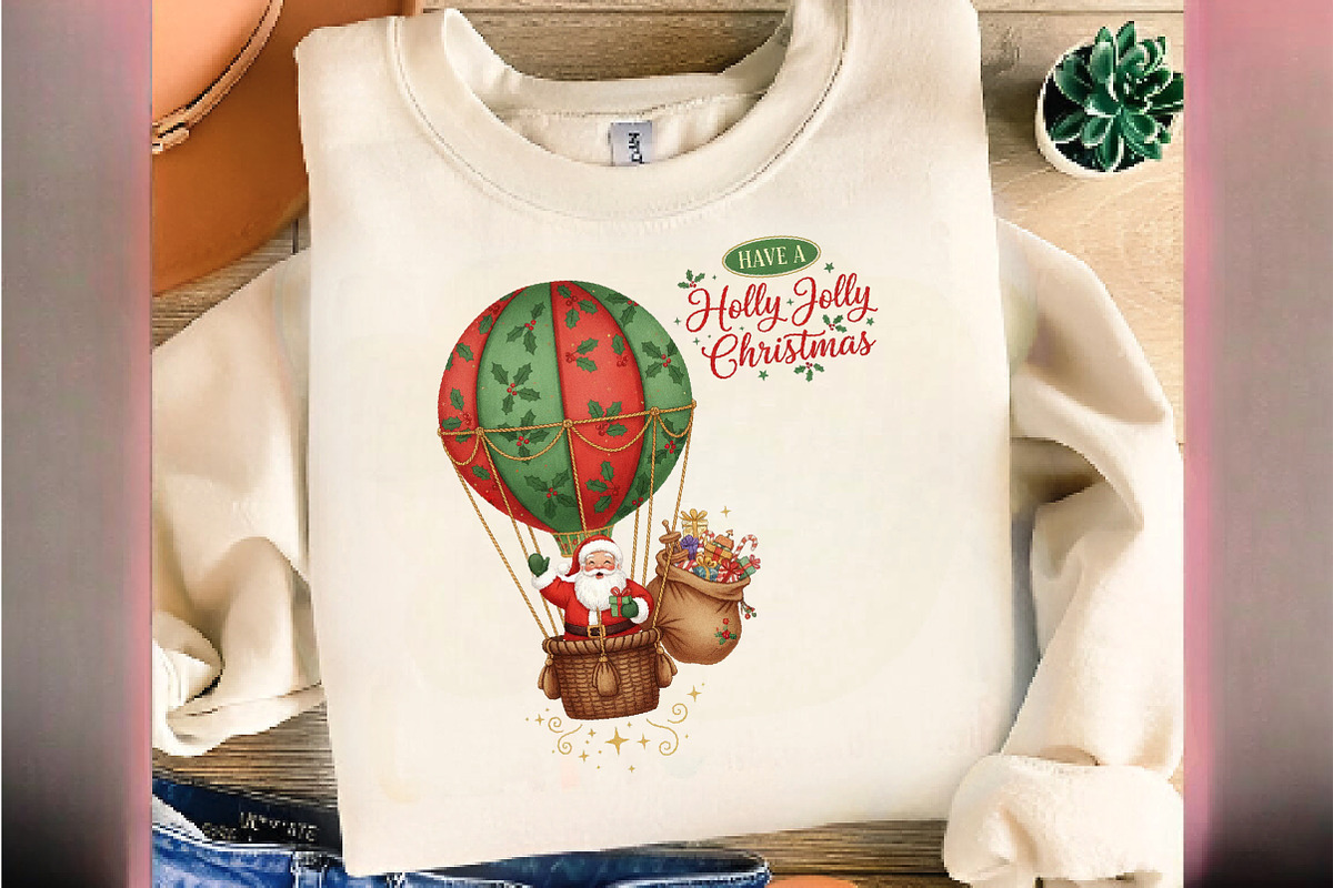 Have a Holly Jolly Christmas, Retro, an Illustration by DreamArtGraphic (Photo 4 of 5)