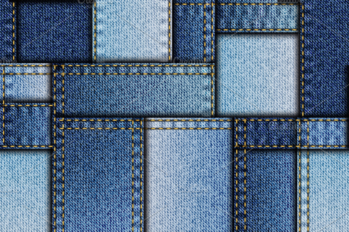 seamless denim patterns, a Pattern Graphic by tkdesign (Photo 5 of 5)