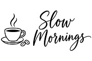 Slow Mornings Coffee Cup Line Art, an Object Illustration by Ghagra (Thumbnail 2 of 7)