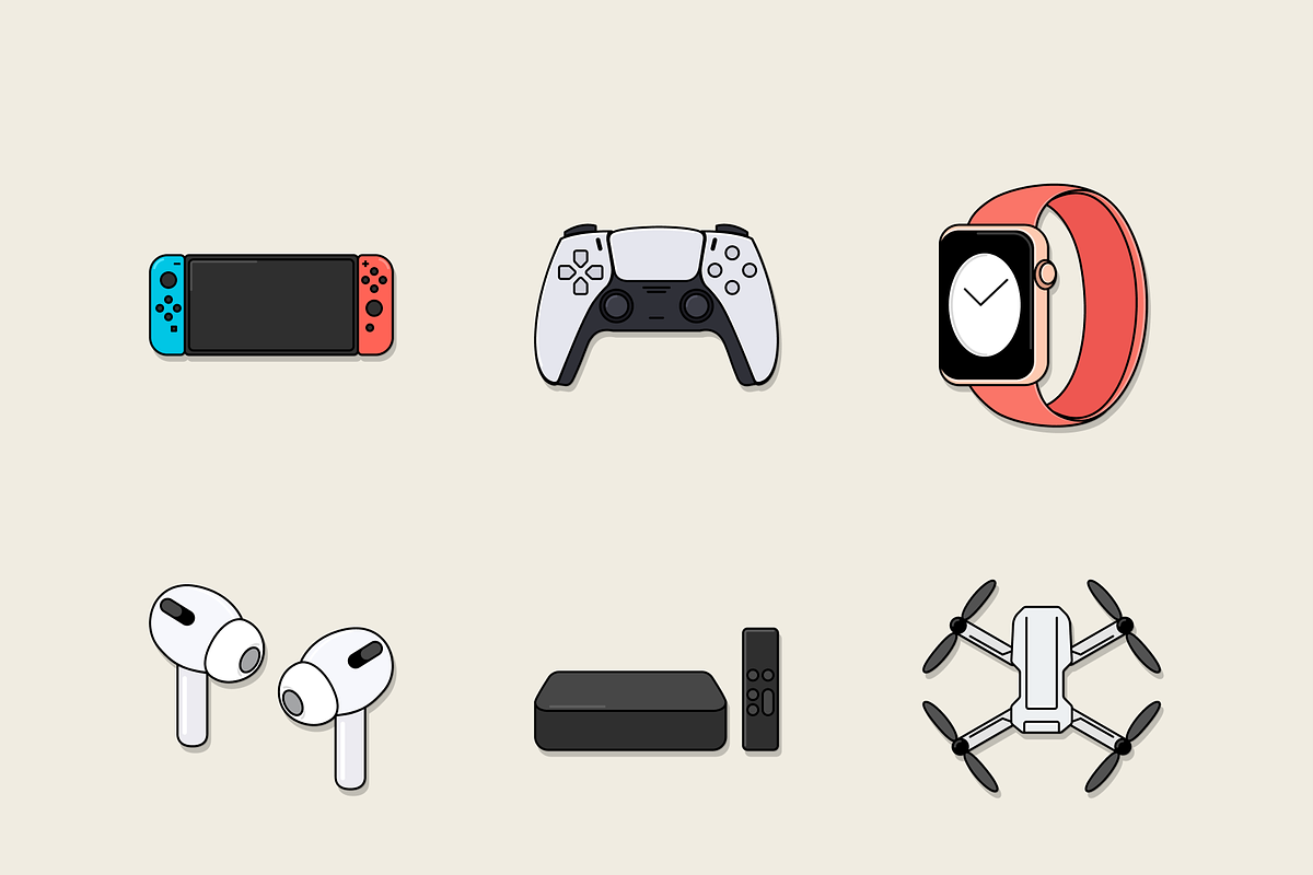 Tech & Electronic Technology icons, an Outline Icon by Amazing Custom Icons (Photo 1 of 5)