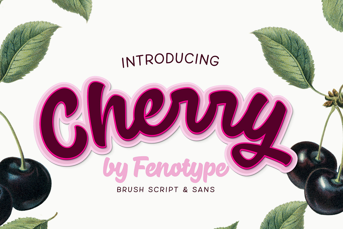 Cherry Script & Sans Font