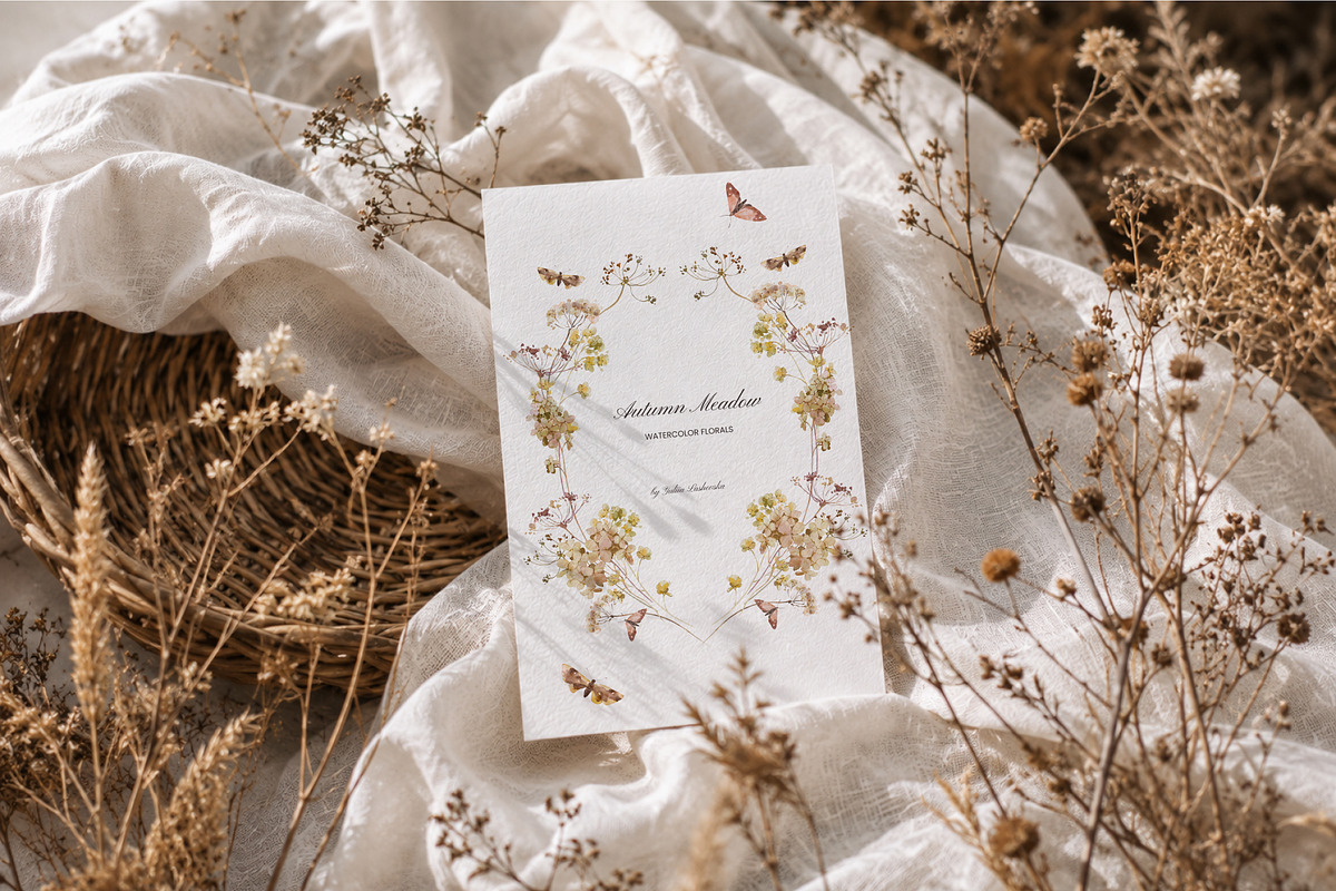Autumn Meadow Watercolor Florals, a Seasonal Illustration by Yuliia Lashevska (Photo 10 of 14)