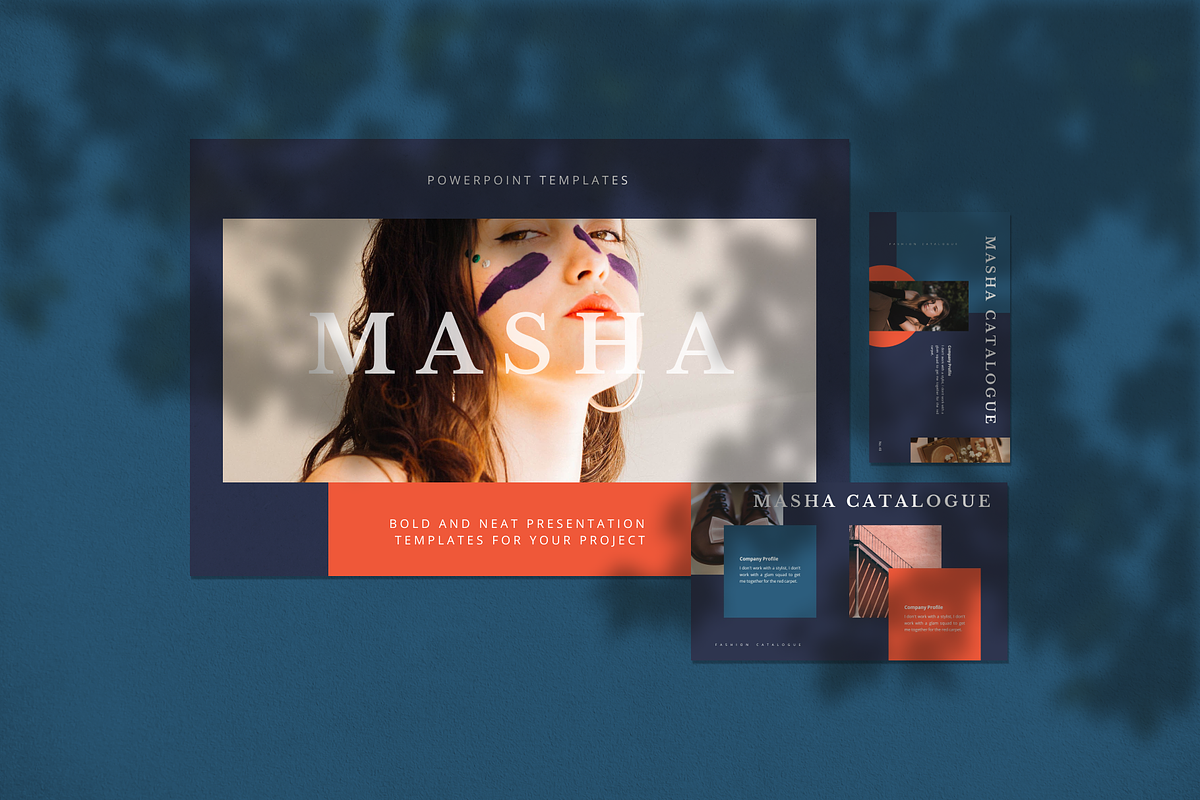 Masha Vibrant PowerPoint Template, a Presentation Template by uiplus (Photo 1 of 5)