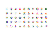 50 Sacred Geometry Icons, an Outline Icon by Side Project (Thumbnail 3 of 9)