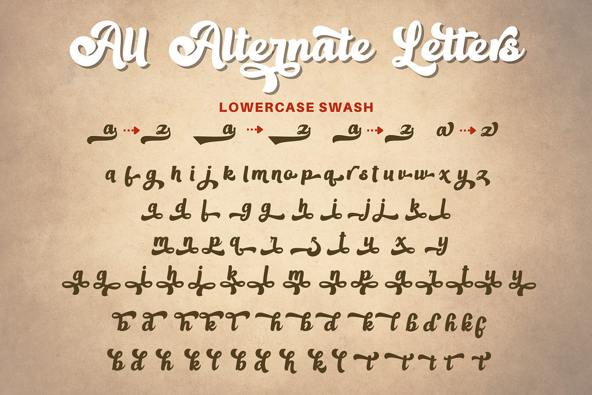 Nahista - Retro Font, a Script Font by Sronstudio (Photo 13 of 13)