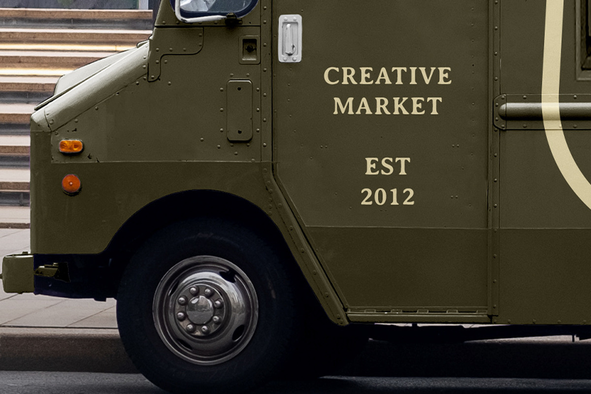 Food Truck PSD Mockup Template, a Packaging Mockup by SUH-NY (Photo 3 of 13)