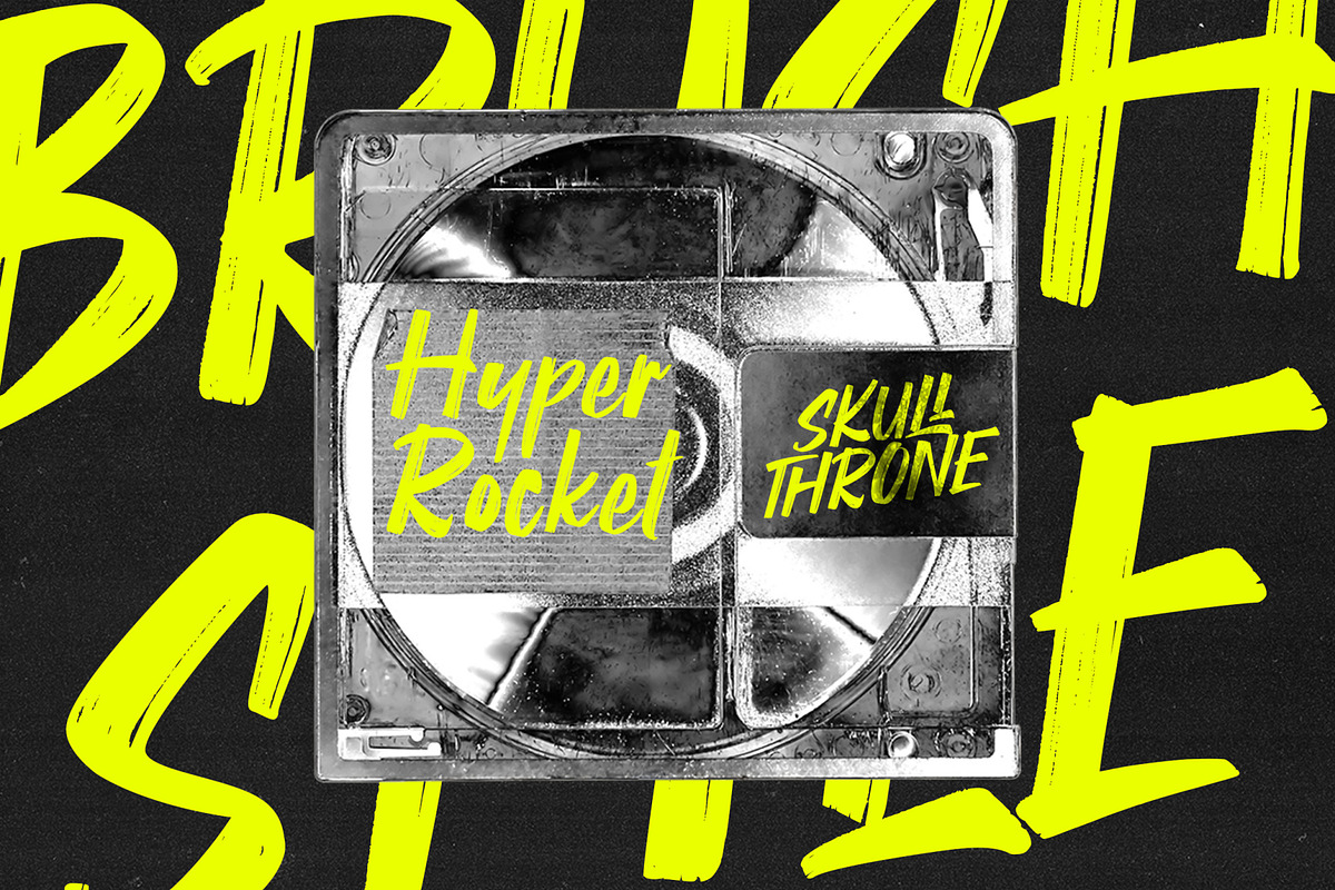 Skullthrone - Brush Font, a Handwritten Font by VASTARD STUDIO (Photo 3 of 10)