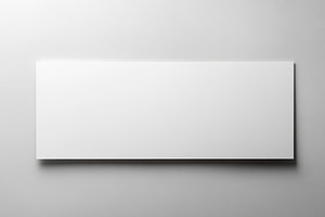 Blank white rectangle on gray backgr, a Background Photo by Pixeness Studio