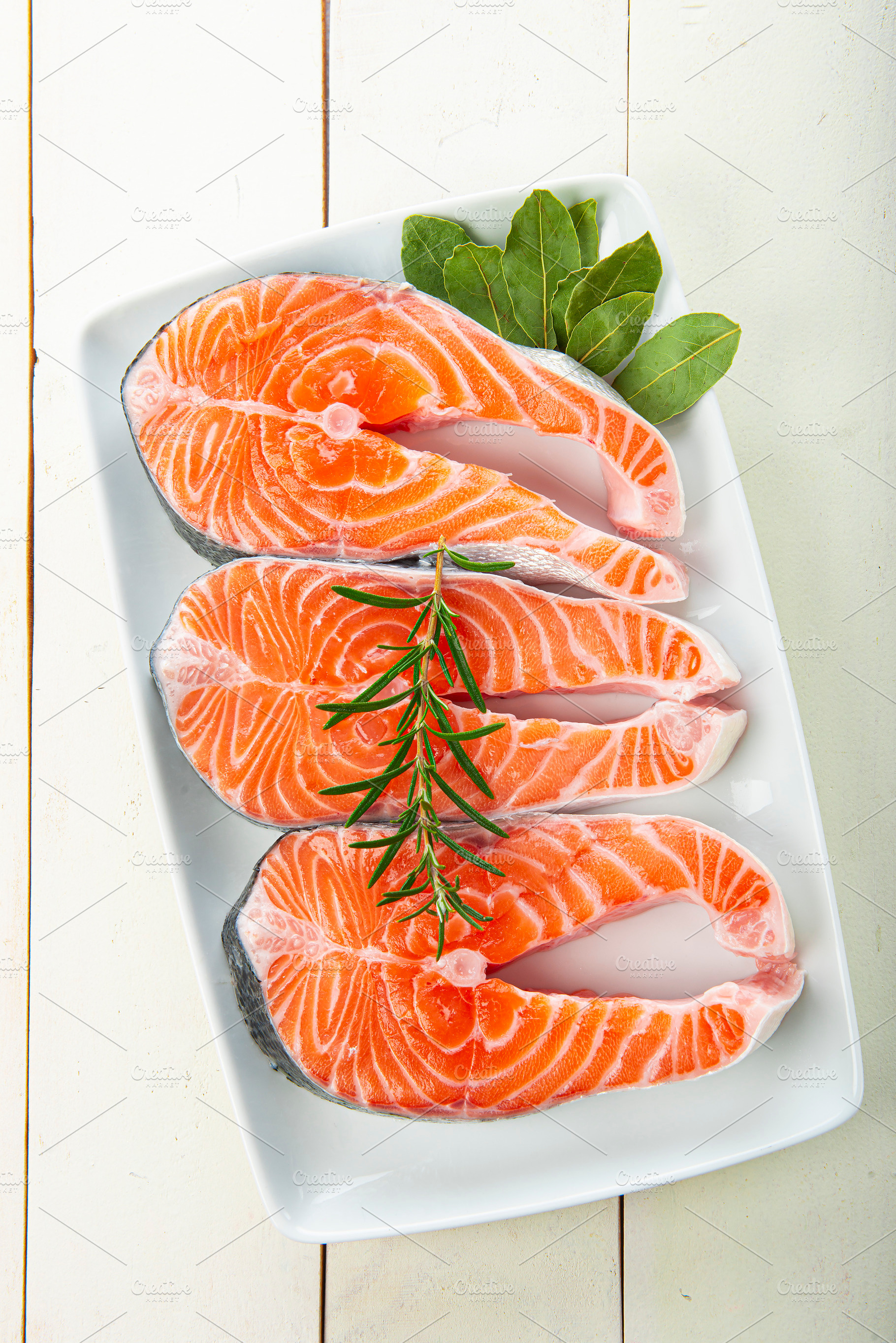 Fresh salmon fillets, a Food & Drink Photo by Angel Simon Photography