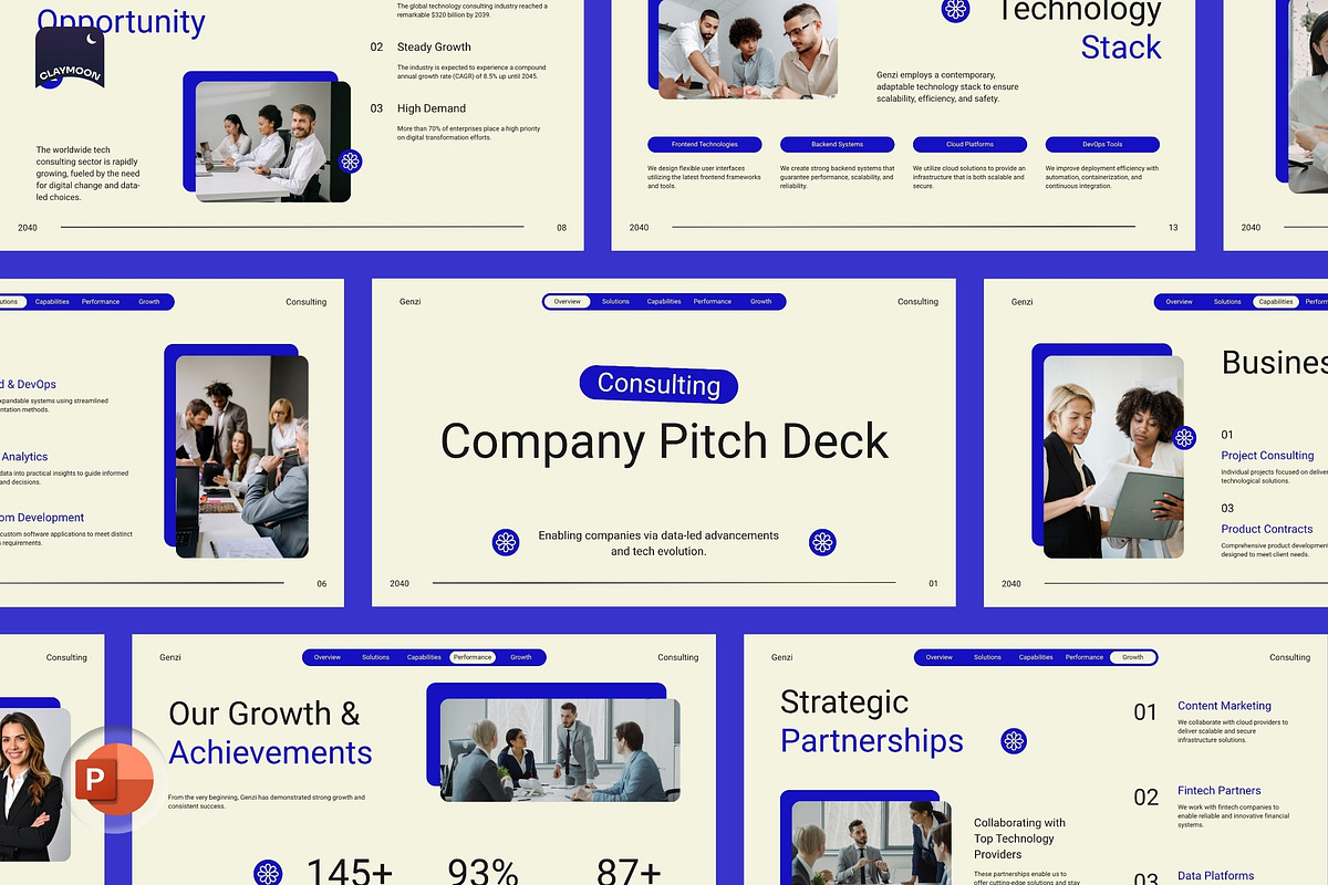 Consulting Business Presentation, a Presentation Template by Claymoon Lab (Photo 2 of 7)
