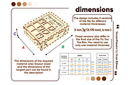 Tic Tac Toe - Laser Cut File, an Object Graphic by VectorPainter (Thumbnail 15 of 18)