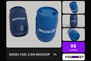 Diesel Fuel Can Mockup, a Packaging Mockup by hiddemaru (Thumbnail 1 of 4)