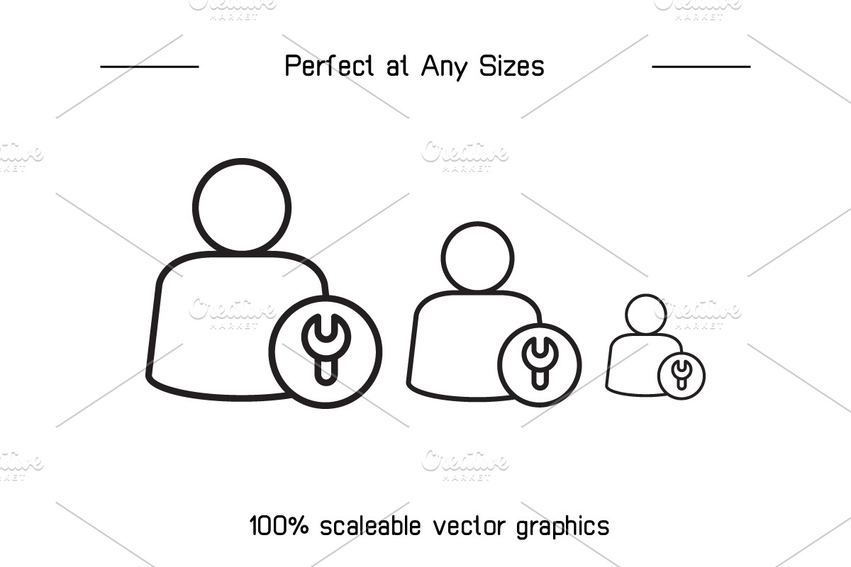 User Profile and Ui Icons Set, an Outline Icon by Designfour (Photo 7 of 7)