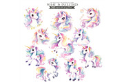 Pastel Unicorn Watercolor Clipart, an Illustration by CharmClipart (Thumbnail 8 of 10)