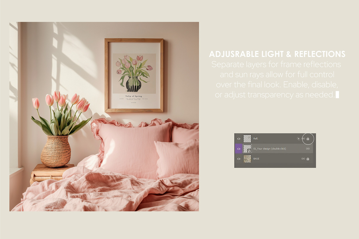 POWDER ROSE | Frame mockup set, a Household Mockup by SCHÉRI (Photo 5 of 12)