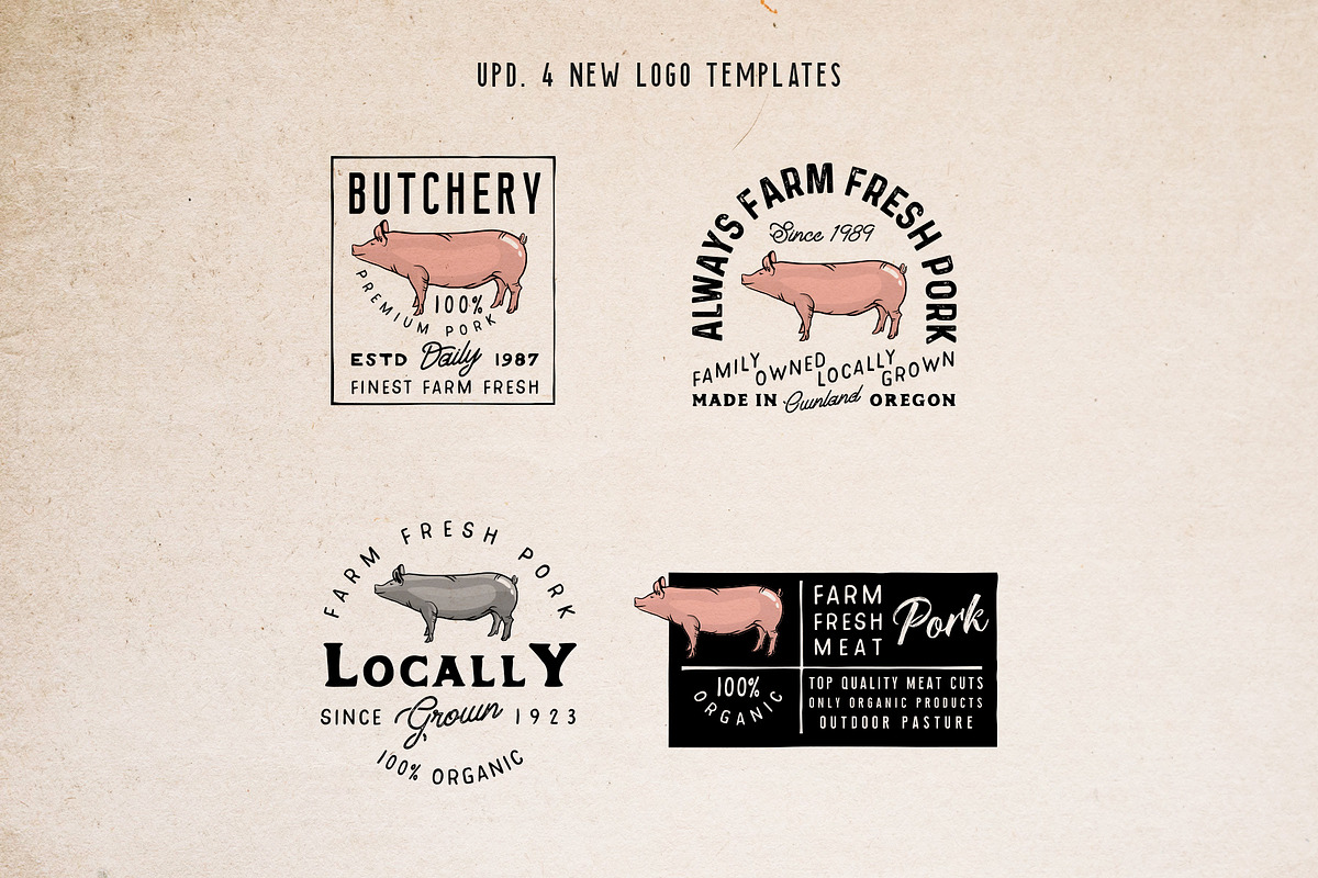 24 FARM FRESH Logos & Badges, a Branding & Logo Template by Roman Paslavsky (Photo 3 of 9)