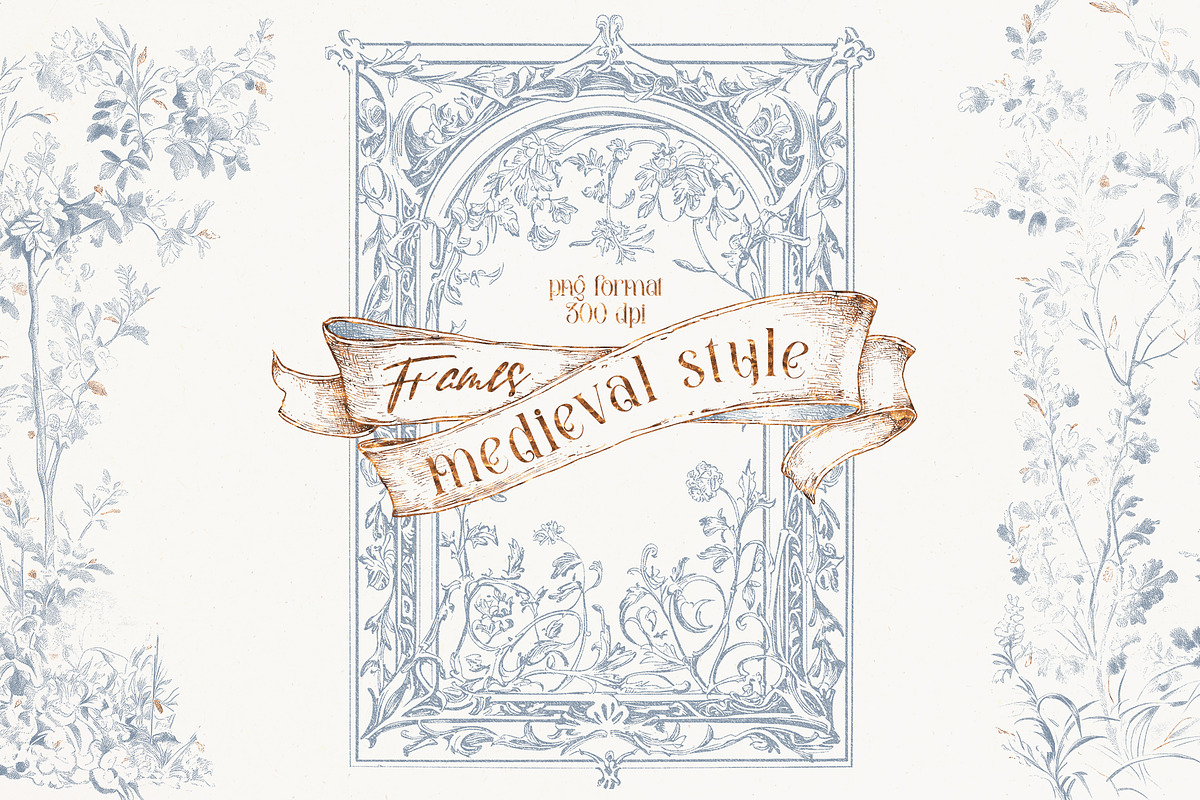 The romantic Middle Ages clipart set, a Decorative Illustration by Pamyatka Shop (Photo 15 of 16)