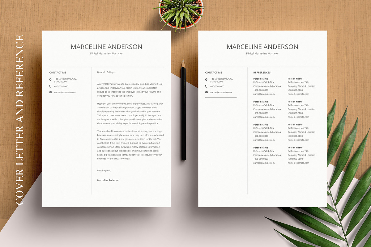 Minimal Resume for Marketing Manager, a Resume Template by SmmrDesign (Photo 4 of 4)
