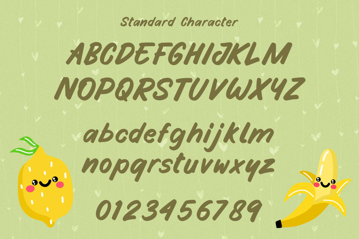 Fruity Stories - Fun Display Font, a Sans Serif Font by Kotak Kuning Studio (Photo 4 of 5)
