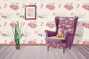 Vintage roses watercolor set, a Background Graphic by Elegantia (Thumbnail 3 of 7)