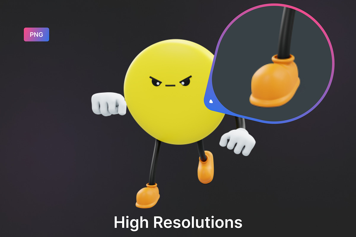 Social Media Emoji Character, a Characters & Person 3D Model by Iqonic Design (Photo 4 of 6)