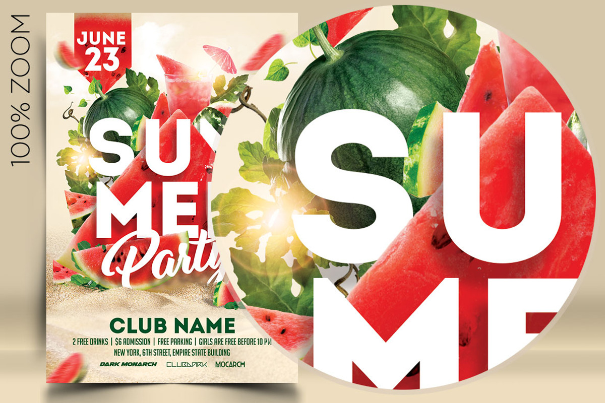 Summer Party, a Flyer Template by darkmonarch (Photo 2 of 3)