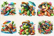Summer Turtle  Sublimation Clipart, an Illustration by SVGArt (Thumbnail 5 of 8)
